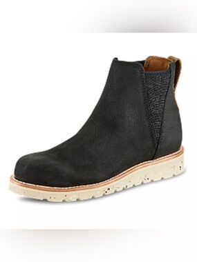 Irish Setter Women's Fifty Pull On Chelsea Work Boots - Black Size 9
